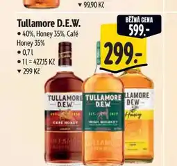 Albert Tullamore D.E.W. 40%, Honey 35%, Café Honey 35% 0,71 nabídka