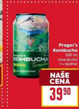 Billa Prager's Kombucha 330 ml nabídka