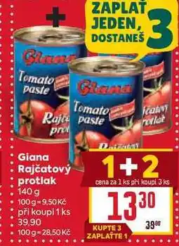 Billa Giana Rajčatový protlak 140 g nabídka