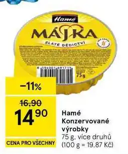 Tesco Hamé Konzervované výrobky, 75 g nabídka