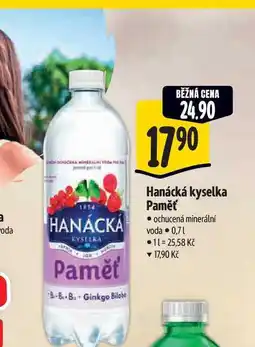 Albert Hanácká kyselka Paměť 0,7 l nabídka