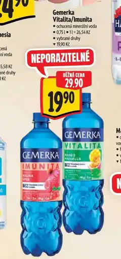 Albert Gemerka Vitalita/Imunita ochucená minerální voda 0,75 l nabídka