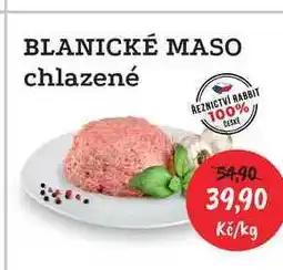 RABBIT řeznictví BLANICKÉ MASO chlazené 1kg nabídka