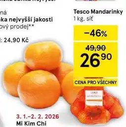Tesco Tesco Mandarinky, 1 kg nabídka