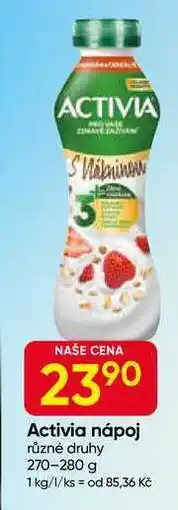 Hruška Activia nápoj různé druhy 270-280 g nabídka