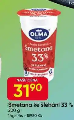 Hruška OLMA Smetana ke šlehání 33 % 200 g nabídka