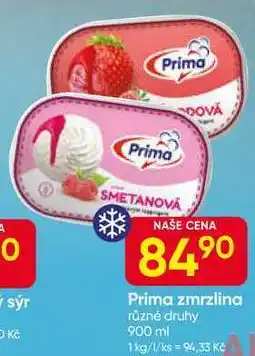Hruška Prima zmrzlina různé druhy 900 ml nabídka