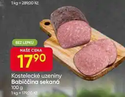 Hruška Kostelecké uzeniny Babiččina sekaná 100 g nabídka