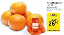 Tesco Tesco Mandarinky, 1 kg, síť nabídka