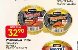 Hruška Pomazánka Hamé různé druhy 120-125 g nabídka