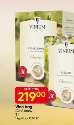 Hruška VINIUM Vino bag různé druhy 3l nabídka