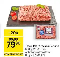 Tesco Tesco Mleté maso míchané, 500 g, 20 % tuku nabídka
