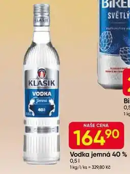 Hruška Klasik Vodka jemná 40% 0,5l nabídka