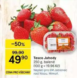 Tesco Tesco Jahody, 250 g, balené nabídka