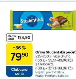 Tesco Orion Studentská pečeť, 225-250 g, více druhů nabídka