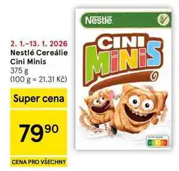 Tesco Nestlé Cereálie Cini Minis, 375 g nabídka