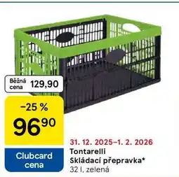 Tesco Tontarelli Skládací přepravka, 32 1, zelená nabídka