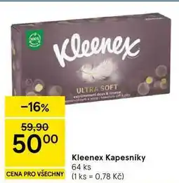 Tesco Kleenex Kapesníky, 64 ks nabídka