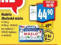 Albert MADETA Jihočeské máslo nabídka