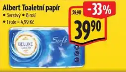 Albert Albert Toaletní papír nabídka