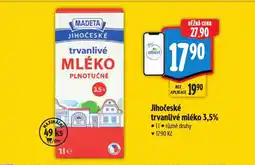 Albert MADETA Jihočeské trvanlivé mléko 3,5% nabídka