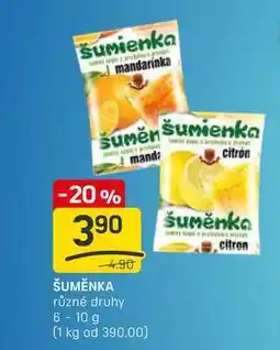 Flop ŠUMĚNKA různé druhy 6-10 g nabídka