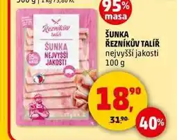 Penny Market ŠUNKA ŘEZNÍKŮV TALÍŘ nejvyšší jakosti, 100 g nabídka