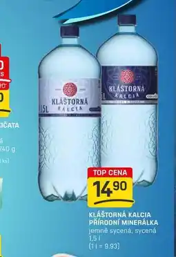Flop KLÁŠTORNÁ KALCIA PŘÍRODNÍ MINERÁLKA jemně sycená, sycená 1,5l nabídka