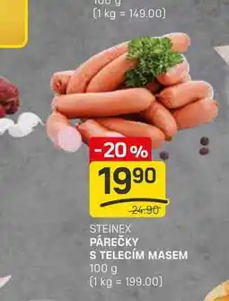 Flop PÁREČKY S TELECÍM MASEM 100 g nabídka