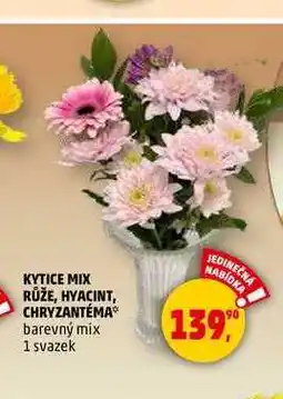 Penny Market KYTICE MIX RŮŽE, HYACINT, CHRYZANTÉMA, 1 svazek nabídka