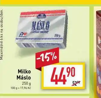 Billa Milko máslo 250  g nabídka