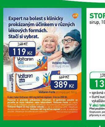 Alphega Lékárna Voltaren nabídka
