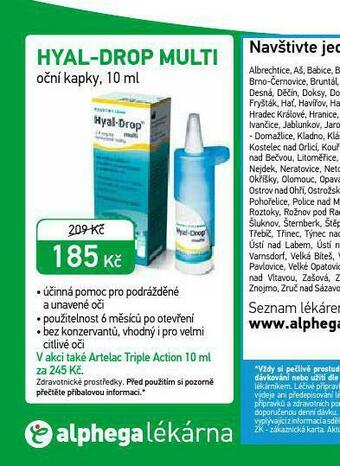 Alphega Lékárna Hyal-drop multi nabídka