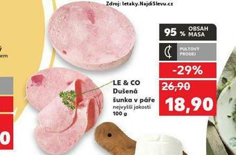 Kaufland Dušená šunka v páře nabídka