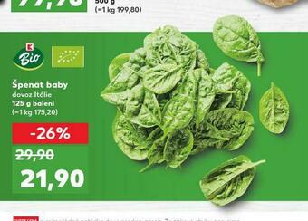 Kaufland Špenát baby nabídka