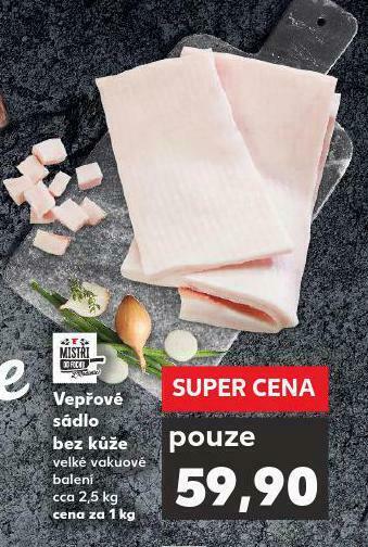 Vepřové sádlo bez kůže