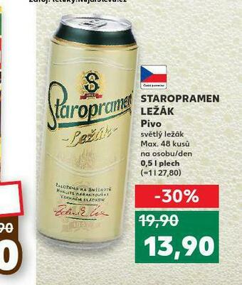 Kaufland Pivo staropramen ležák nabídka