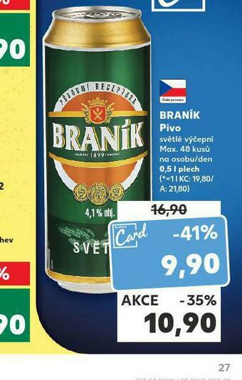 Kaufland Pivo braník nabídka