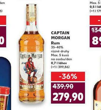 Kaufland Captain morgan rum nabídka