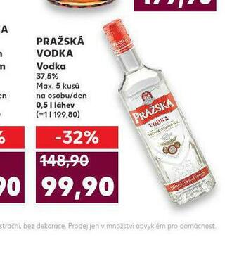 Kaufland Pražská vodka nabídka