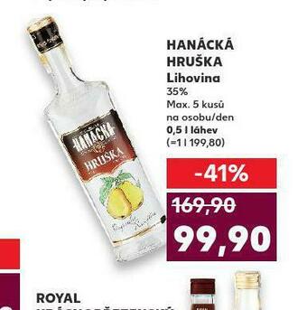 Kaufland Hanácká hruška nabídka