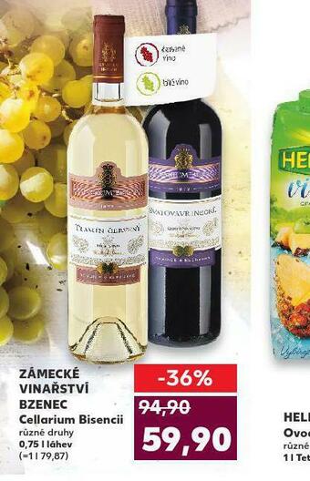 Kaufland Zámecké vinařství bzenec nabídka