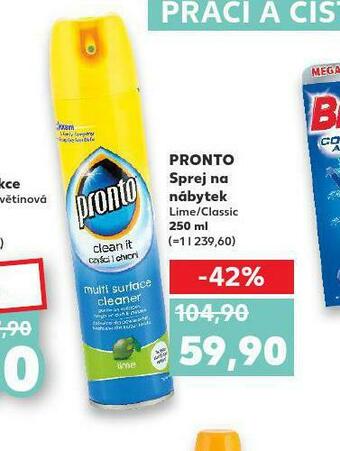Kaufland Pronto sprej na nábytek nabídka