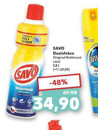 Kaufland Savo dezinfekce nabídka