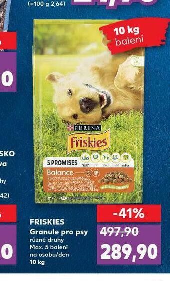 Kaufland Friskies granule pro psy nabídka