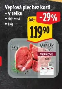 Albert Vepřová plec bez kosti - v celku nabídka