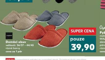 Kaufland Domácí obuv nabídka