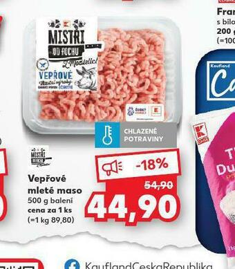 Kaufland Vepřové mleté maso nabídka
