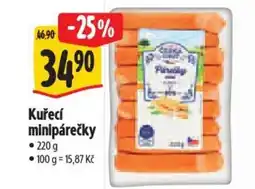 Albert Kuřecí minipárečky nabídka