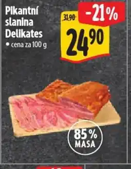 Albert Pikantní slanina Delikates nabídka